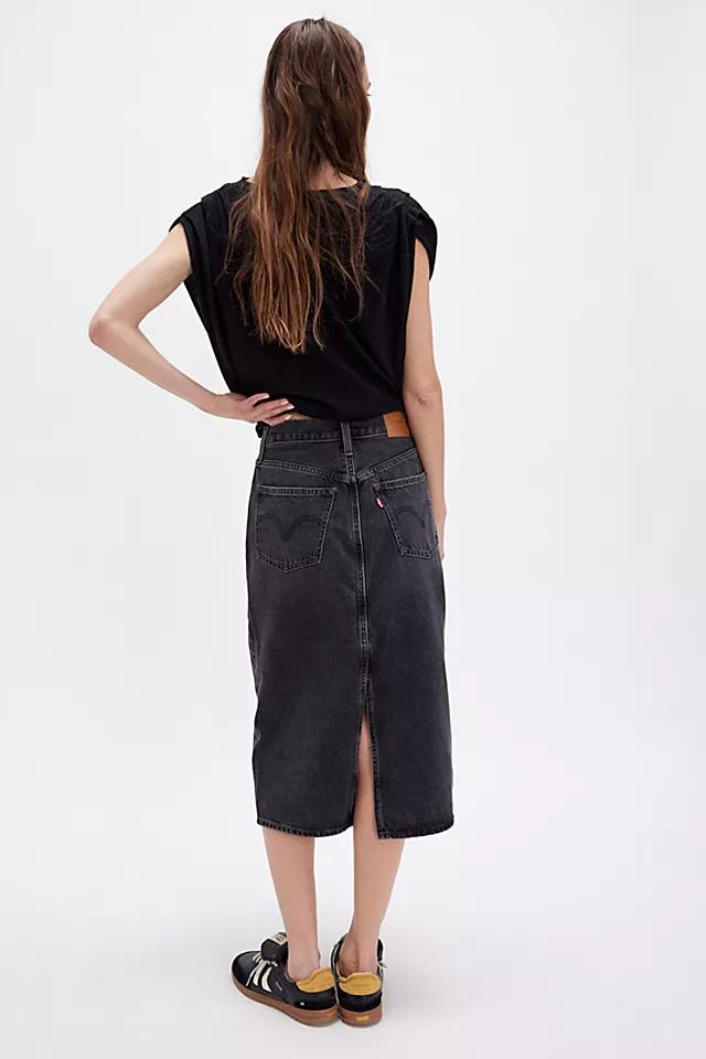 Levi's High-Rise Back Slit Skirt Product Image