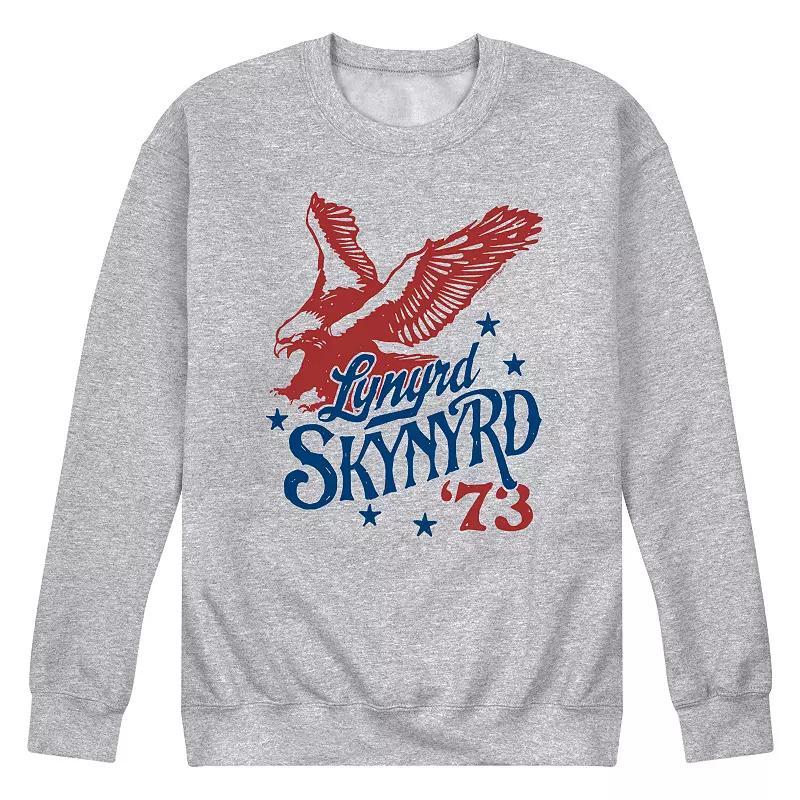 Mens Lynyrd Skynyrd Soaring Eagle Graphic Fleece Grey Gray Product Image