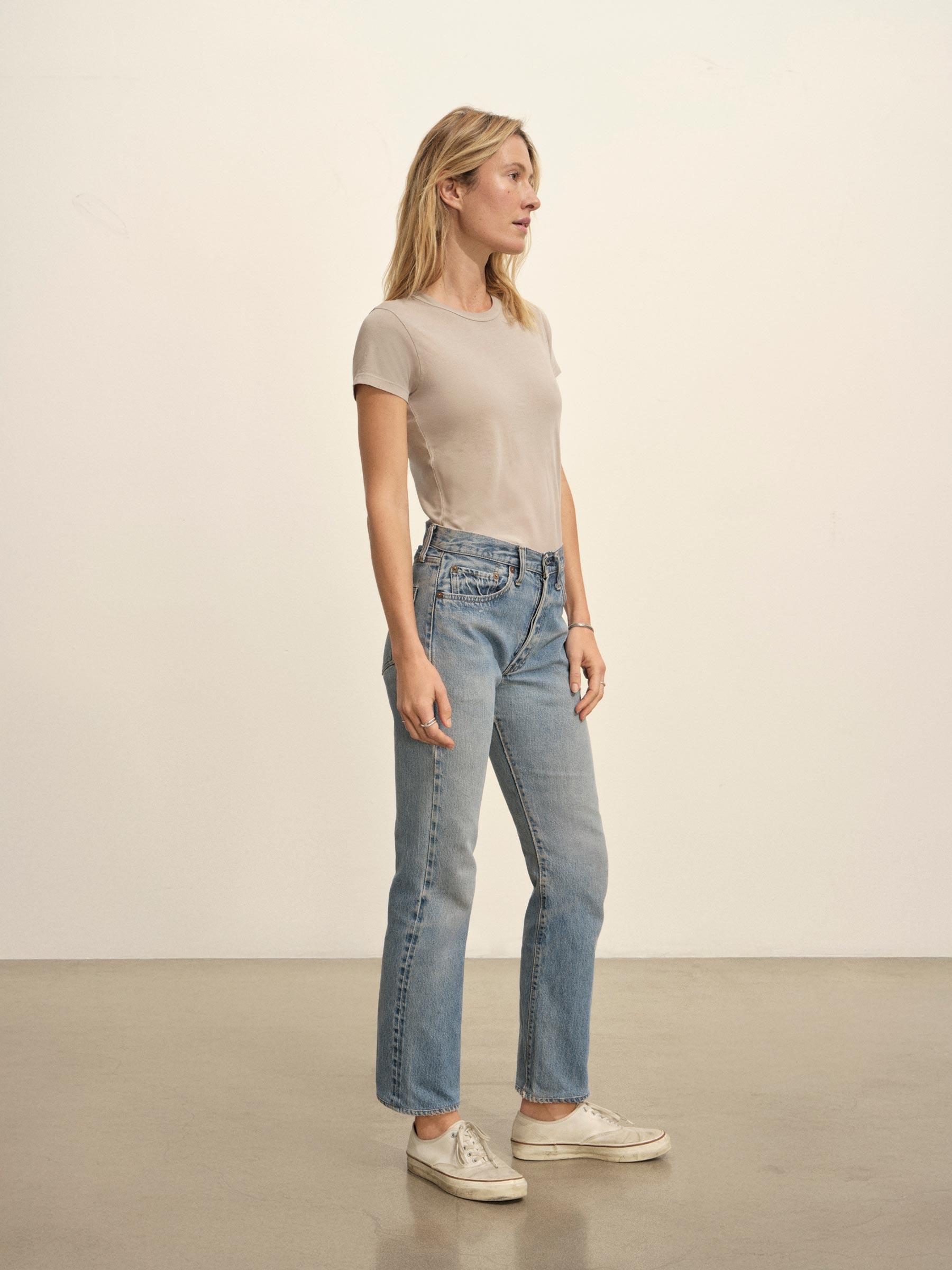 Concrete Venice Wash Pima Slim Crew Product Image