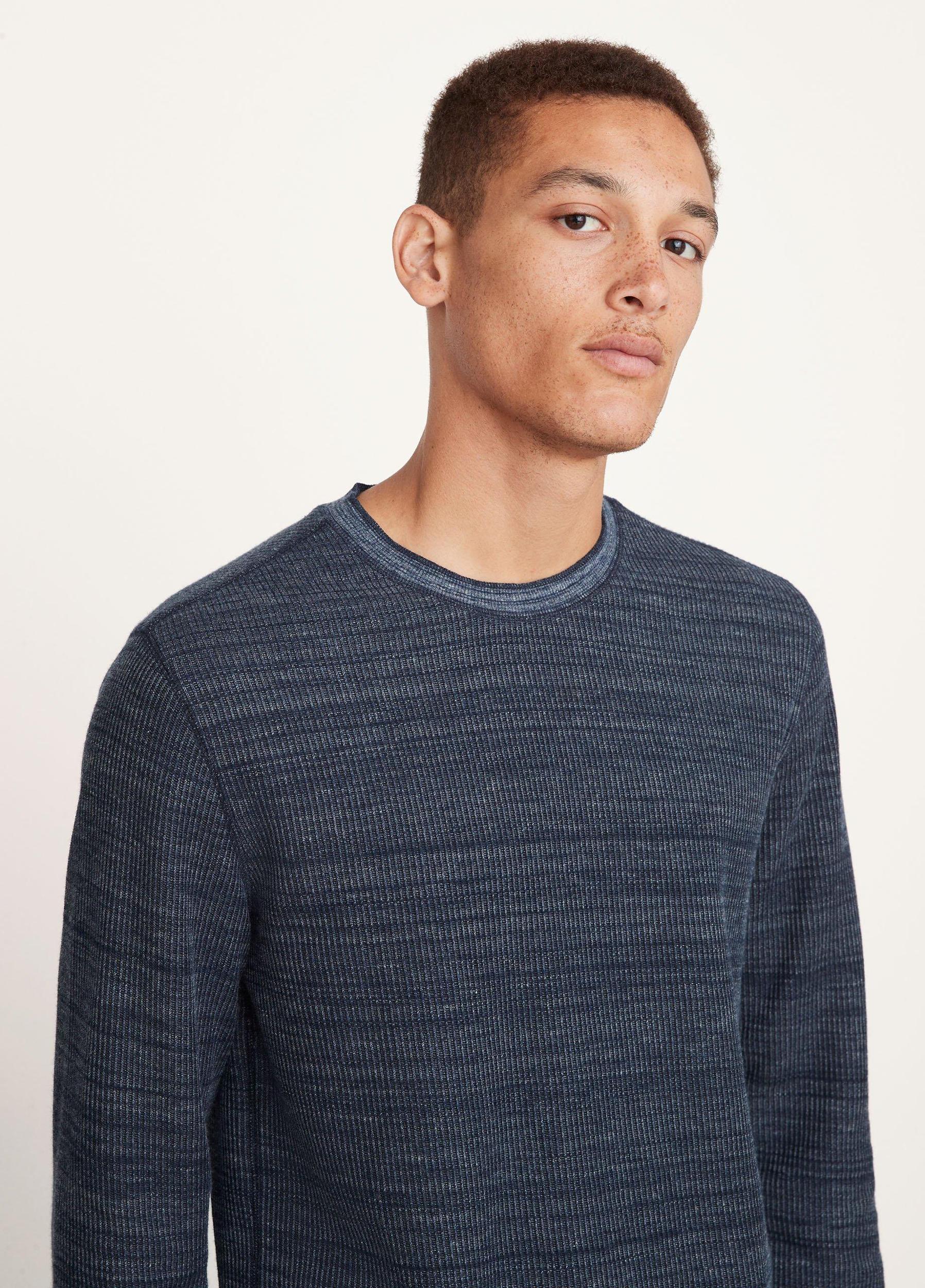 Heather Thermal Long Sleeve Crew Neck Shirt Product Image