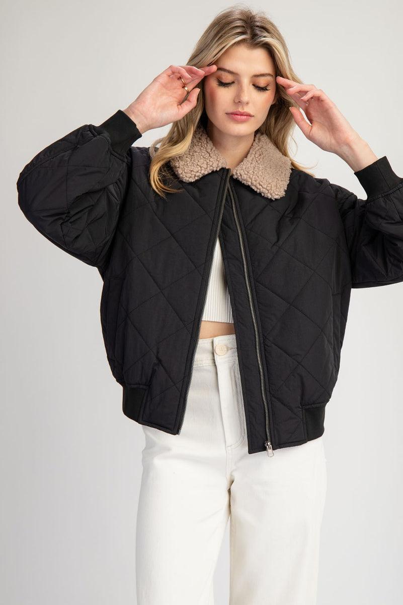 Quilted Long Sleeve Jacket Product Image