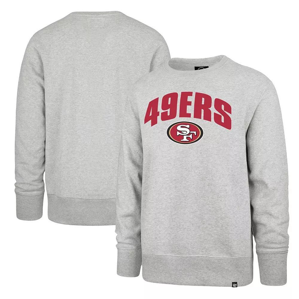 Men's '47 Gray San Francisco 49ers Headline Pullover Sweatshirt, Size: 2XL, Grey Product Image