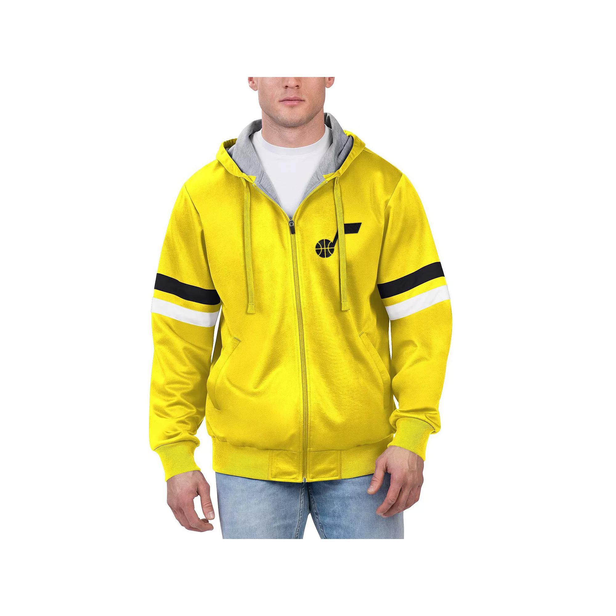 Men's G-III Sports by Carl Banks Yellow Utah Jazz Contender Full-Zip Hoodie Jacket, Size: XL, Jaz Yellow Product Image