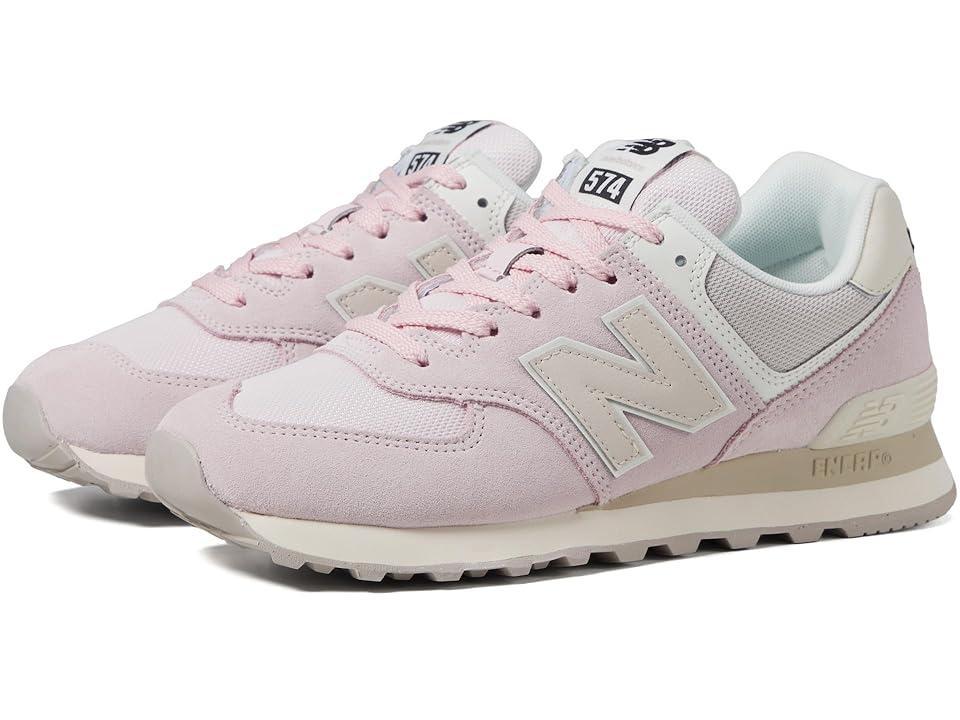 Womens New Balance 574 Athletic Shoe - Pink Granite / Moonbeam Product Image