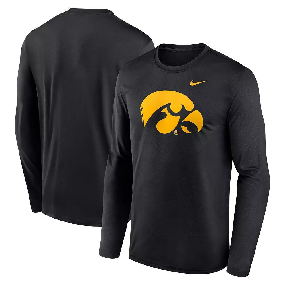 Mens Nike Iowa Hawkeyes Primetime Primary Legend Long Sleeve T-Shirt Product Image