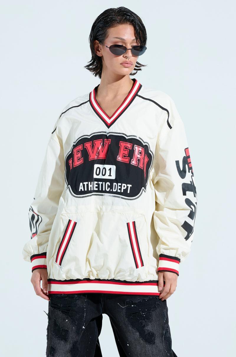 NO BIGGIE OVERSIZED NYLON SWEATSHIRT Product Image