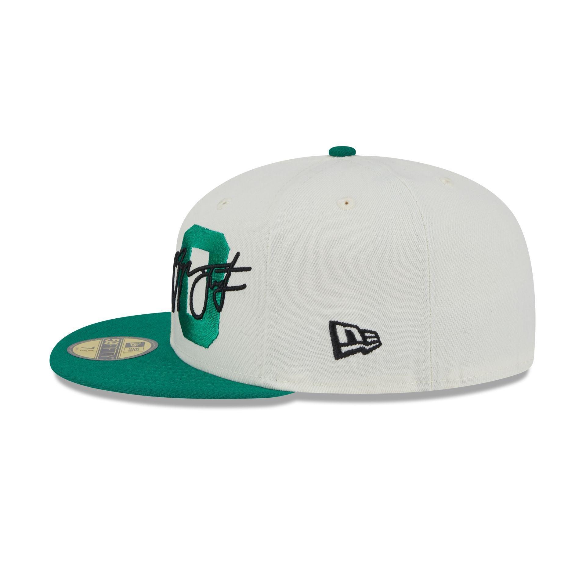 Boston Celtics Jayson Tatum Chrome White 59FIFTY Fitted Hat Male Product Image