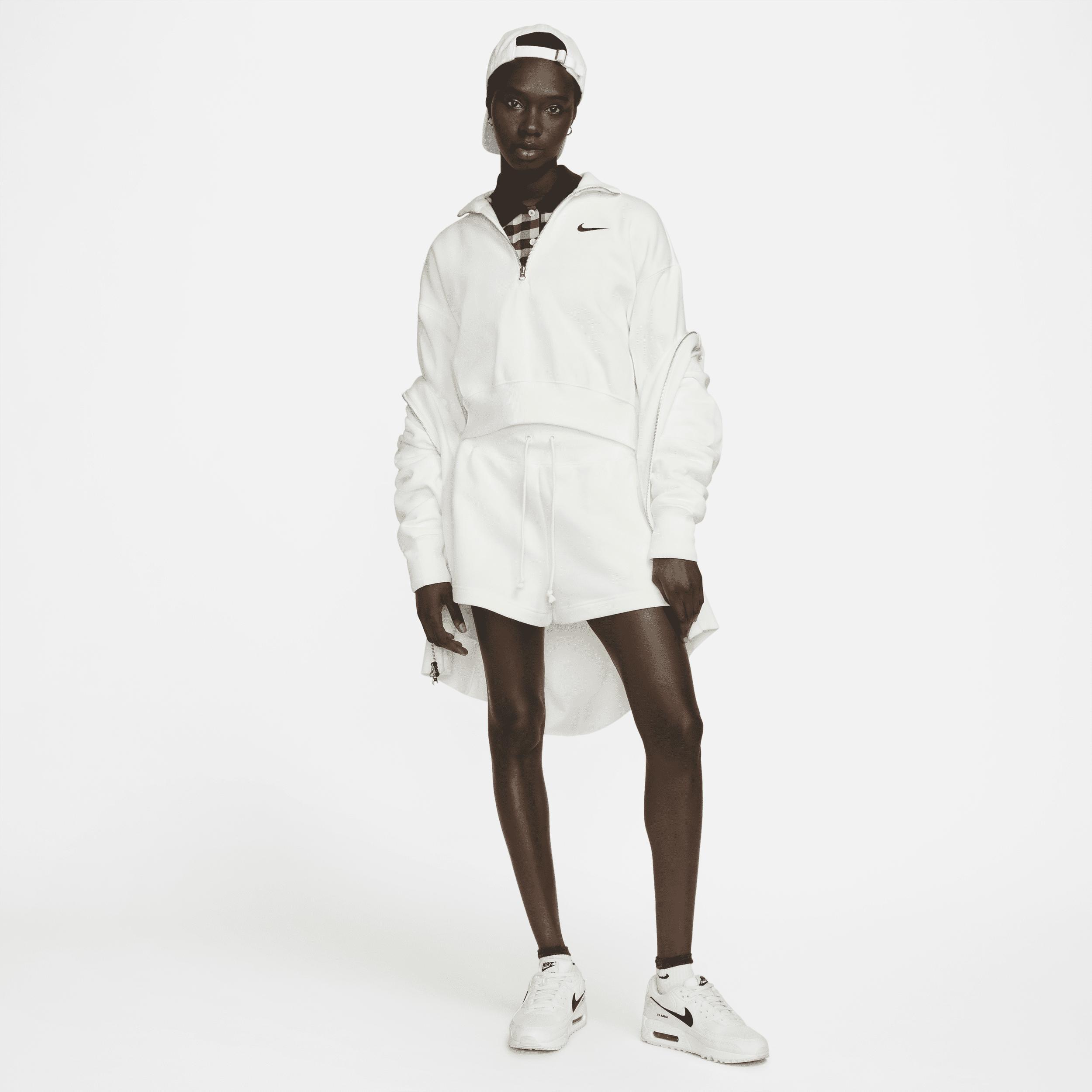 Womens Nike Sportswear Phoenix Fleece 1/2-Zip Cropped Sweatshirt Product Image