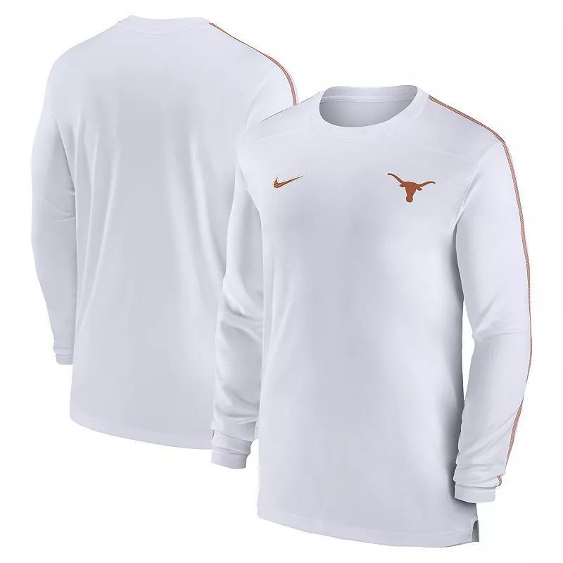 Nike Mens Orange Clemson Tigers 2024 Sideline Coach Uv Performance Long Sleeve T-Shirt - Orange Product Image