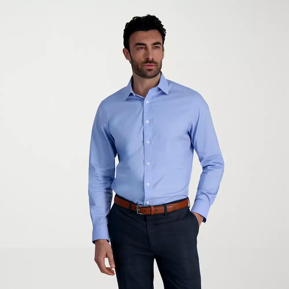 Mens Haggar Premium Comfort Classic Fit Dress Shirt Purple Product Image