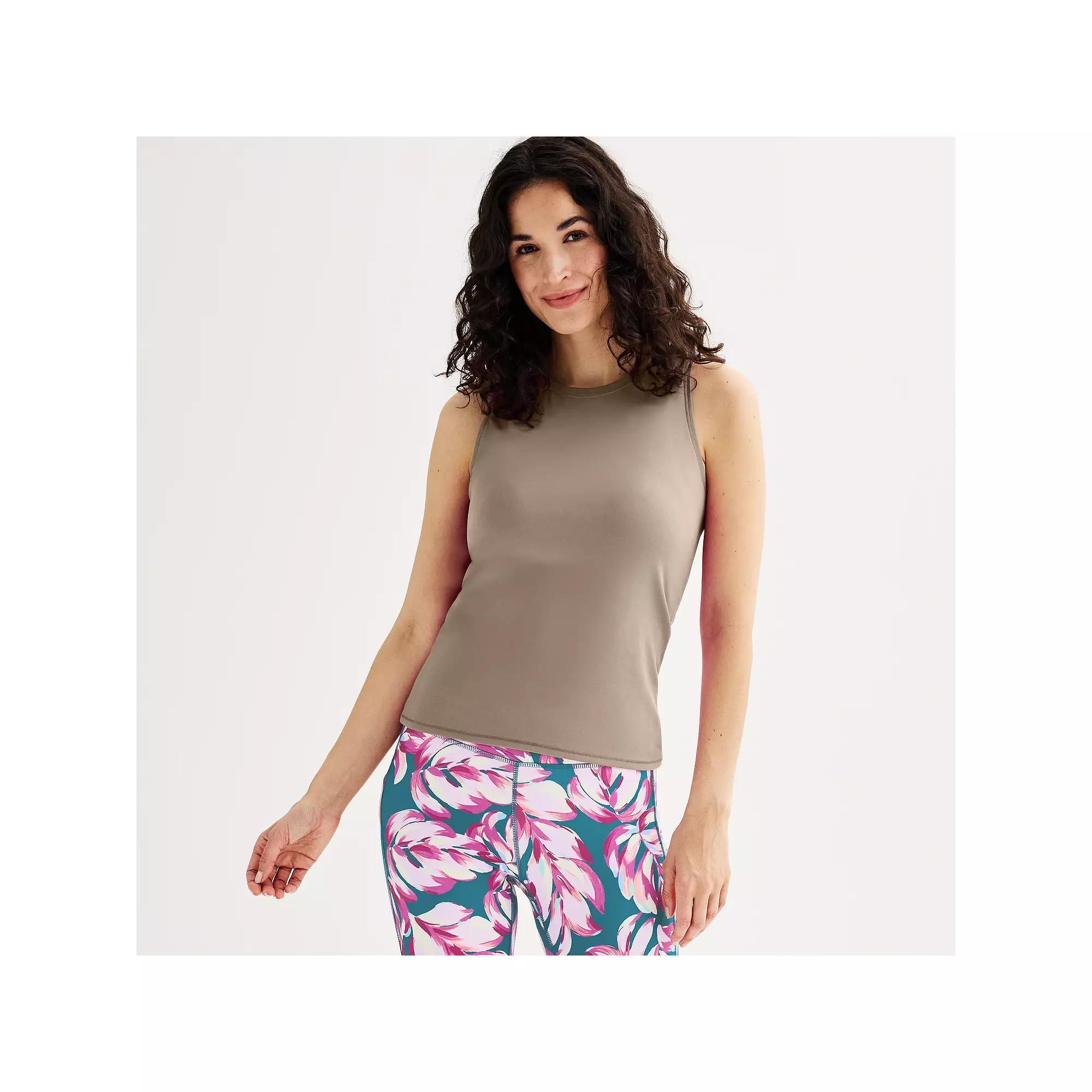 Women's Tek Gear® Essential Soft Tank Top, Size: Medium, Modern White Product Image