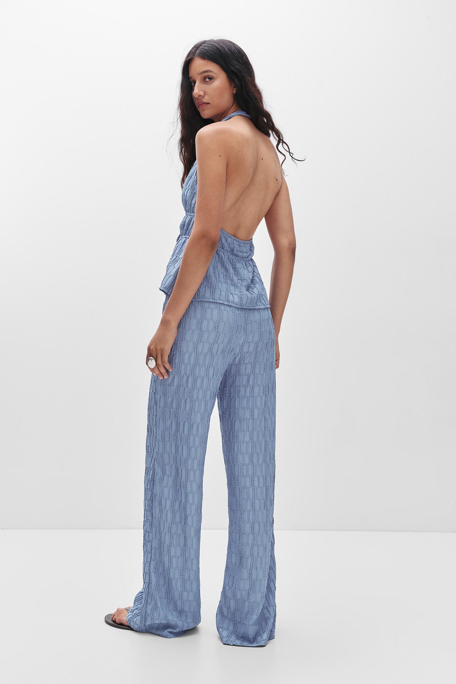 Textured halter top Product Image