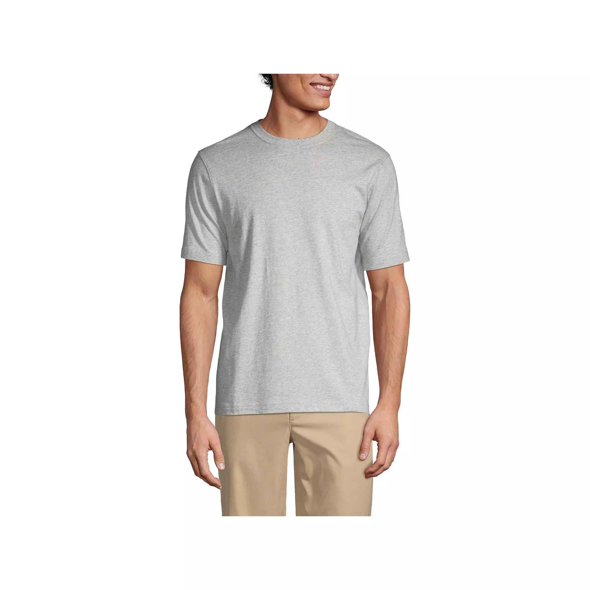 Men's Lands' End Essential Short Sleeve School Uniform T-shirt, Size: Small, Classic Blue Product Image