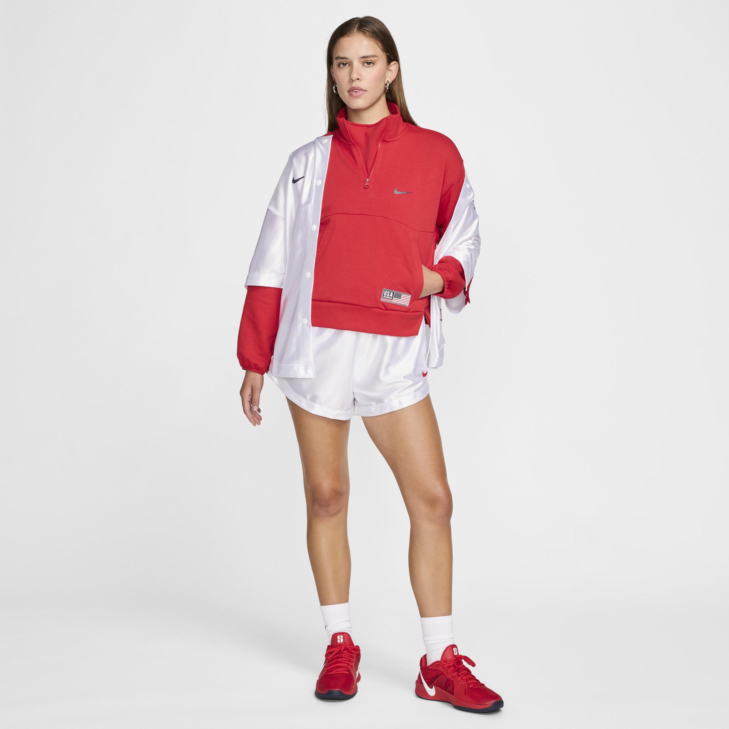 USA Village Women's Nike Basketball 1/2-Zip Fleece Sweatshirt Product Image