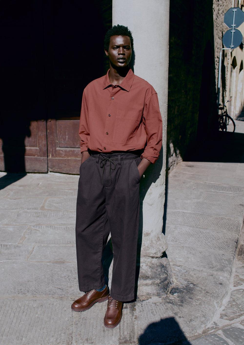 Garment Dyed Oxford Shirt | Cinnamon Product Image