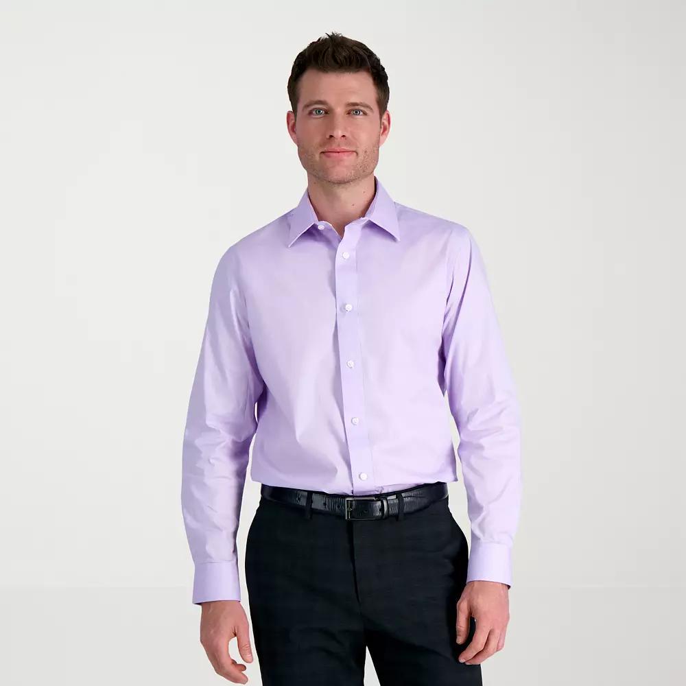 Mens Haggar Premium Comfort Classic Fit Dress Shirt Purple Product Image