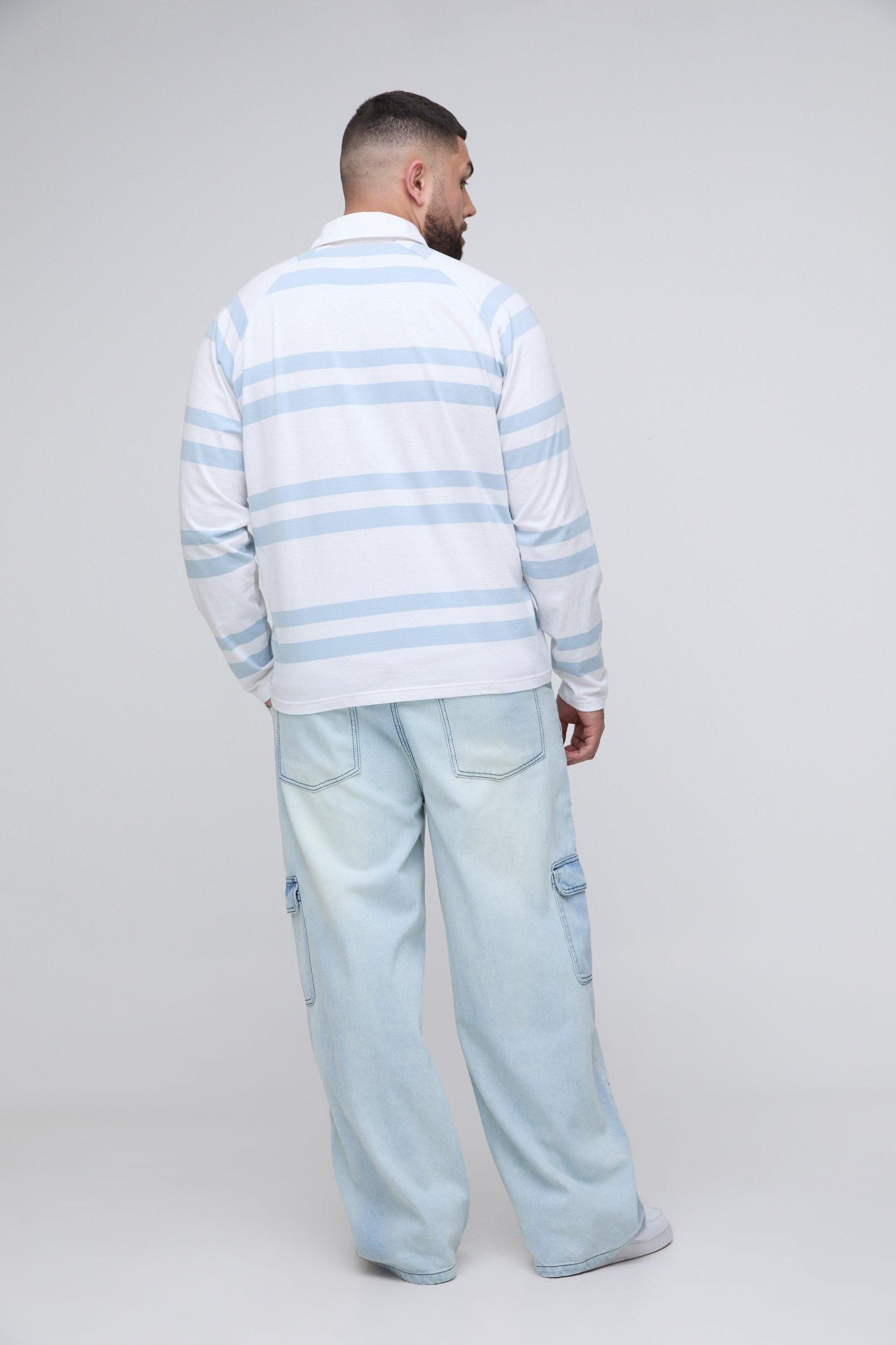 Plus Carpenter Cargo Relaxed Fit Jeans | boohooMAN USA Product Image