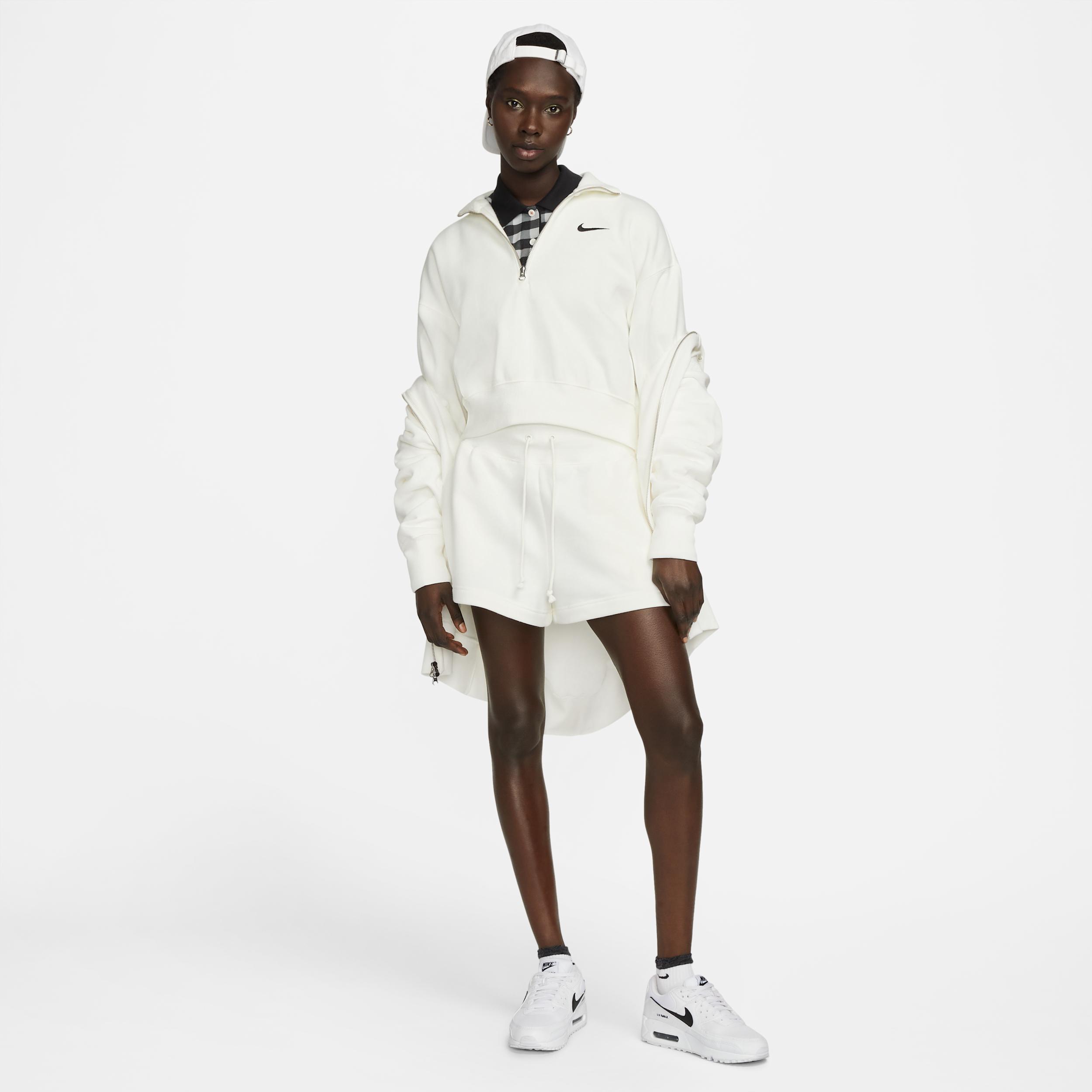 Women's Nike Sportswear Phoenix Fleece 1/4-Zip Cropped Sweatshirt Product Image