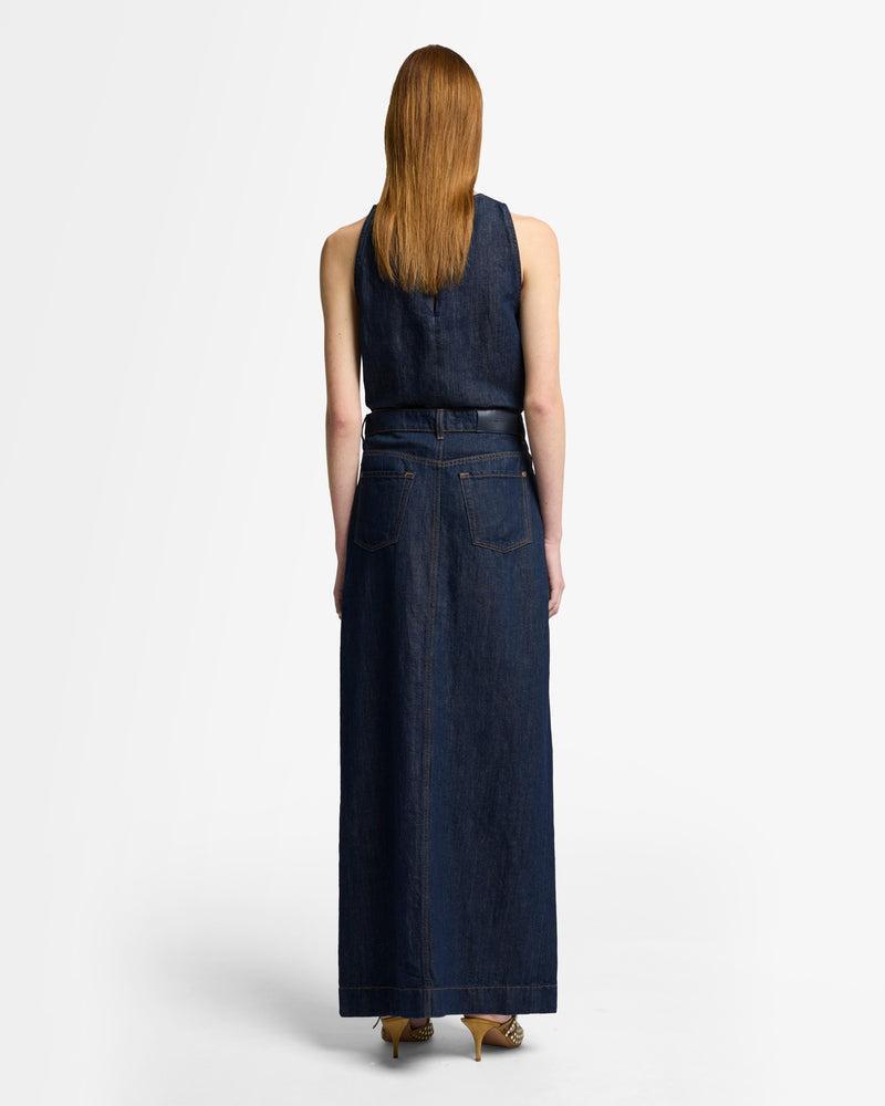Indigo Linen Calla Skirt Product Image
