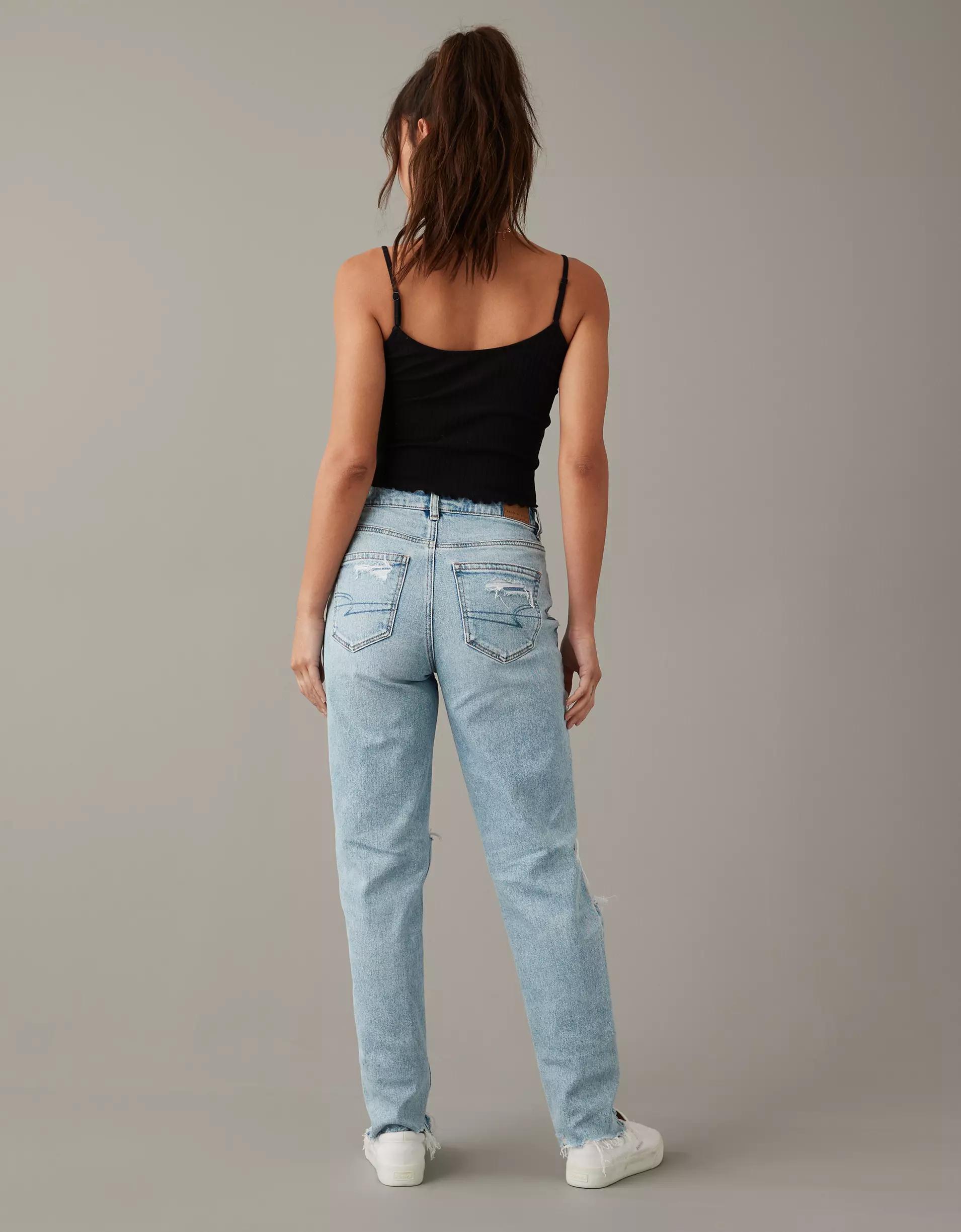 AE Strigid Ripped Mom Jean Product Image