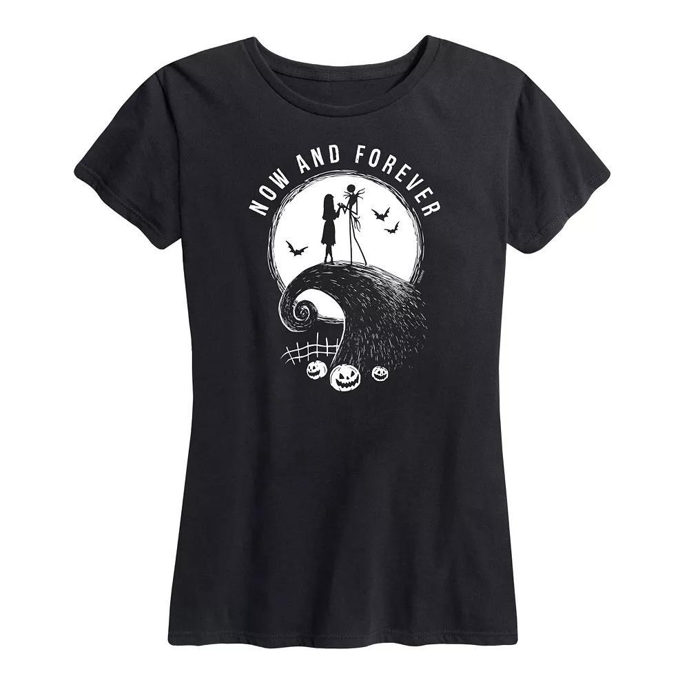 Disney's Nightmare Before Christmas Women's Now and Forever Graphic Tee, Girl's, Size: Large, Blue Product Image