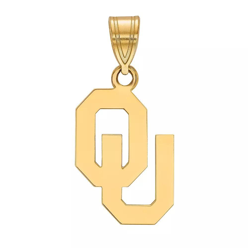 LogoArt 14K Gold Over Silver Oklahoma Sooners Pendant, Women's, Size: 24 mm, 14k Gold Plated Product Image