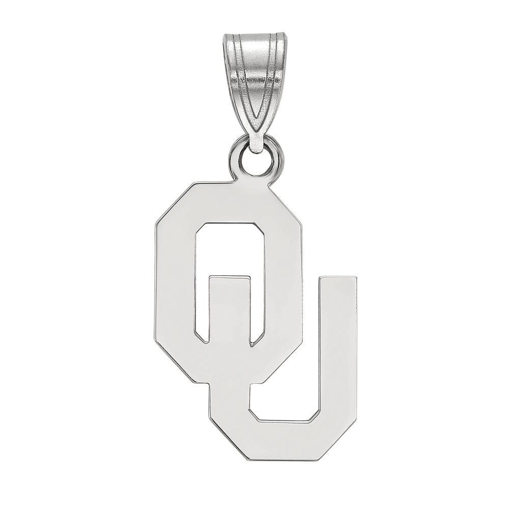 LogoArt Sterling Silver Oklahoma Sooners Pendant, Women's, Size: 24 mm Product Image