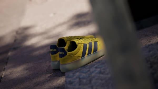 adidas Barreda Decode Men's Sportswear Shoes, Size: 12, Utility Yellow Blue Product Image