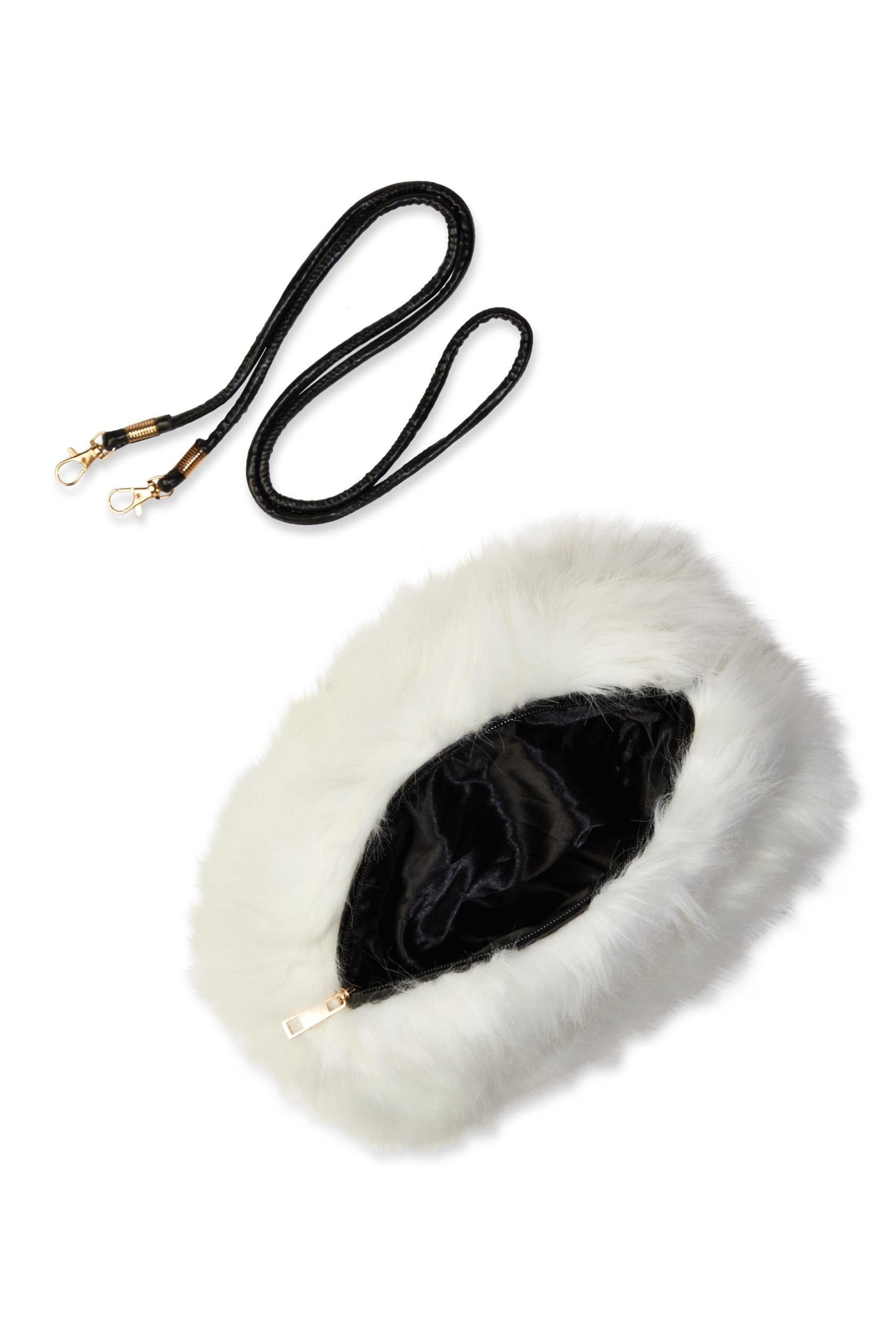 Faux Fur Hand Muff Crossbody Bag Female Product Image