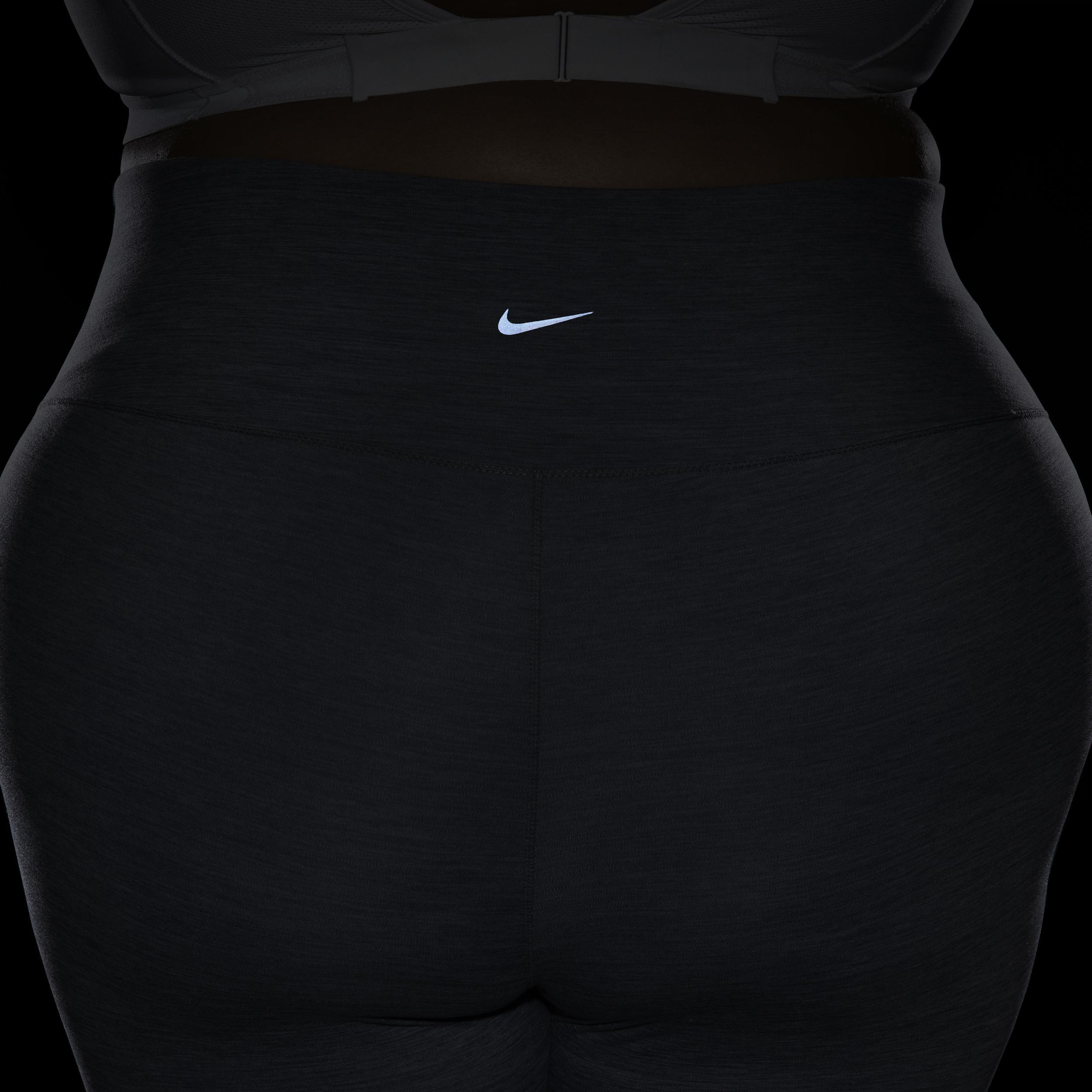 Plus Size Nike One High-Waisted 7/8 Leggings, Women's, Size: 1XL, Grey Gray Product Image
