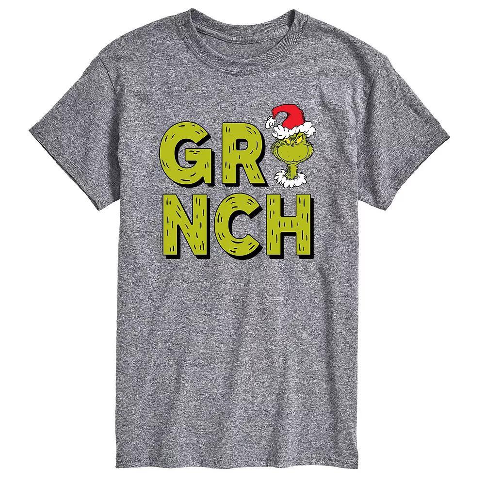 Mens Dr. Seuss Grinch Fur Letters Tee Product Image