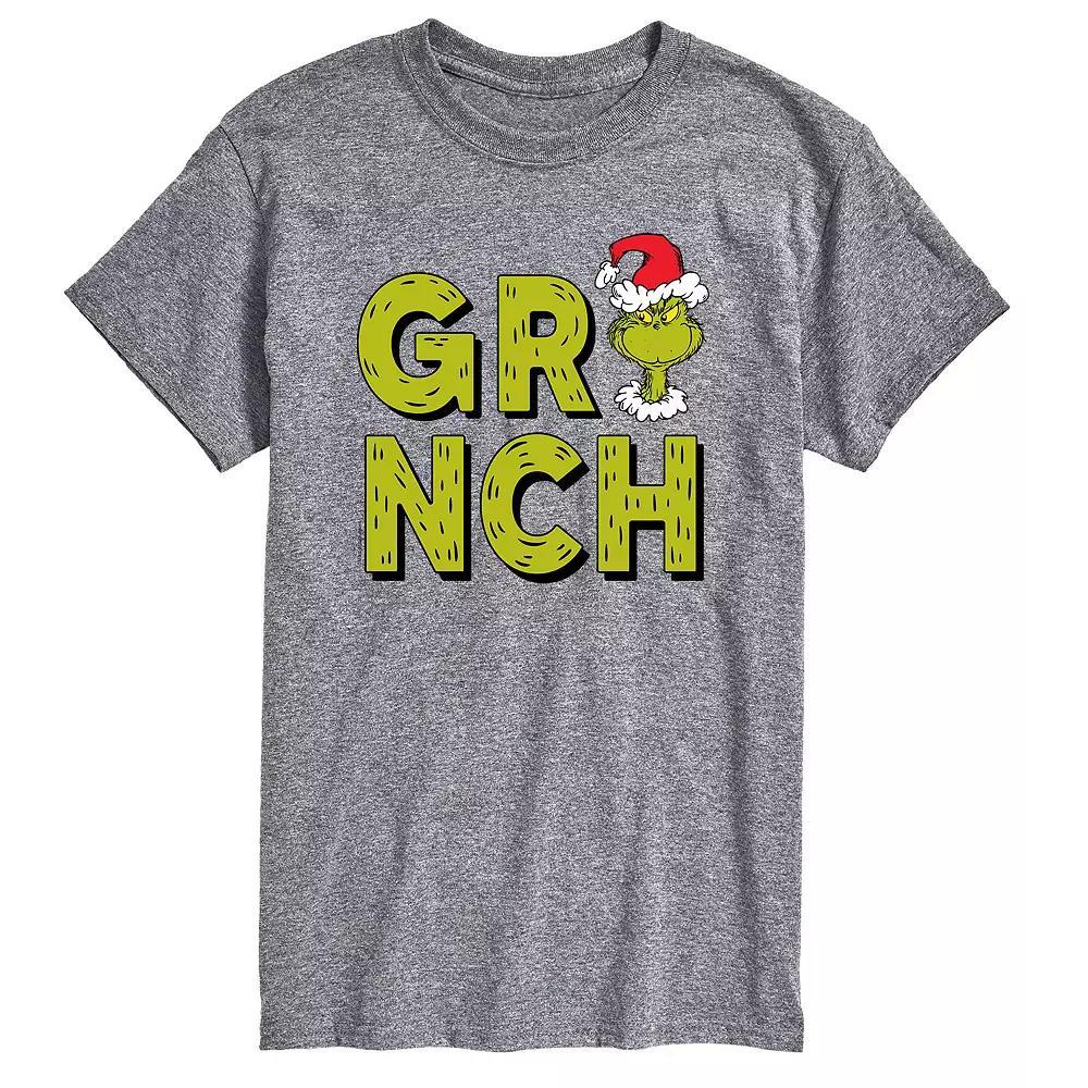 Mens Dr. Seuss Grinch Fur Letters Tee Product Image