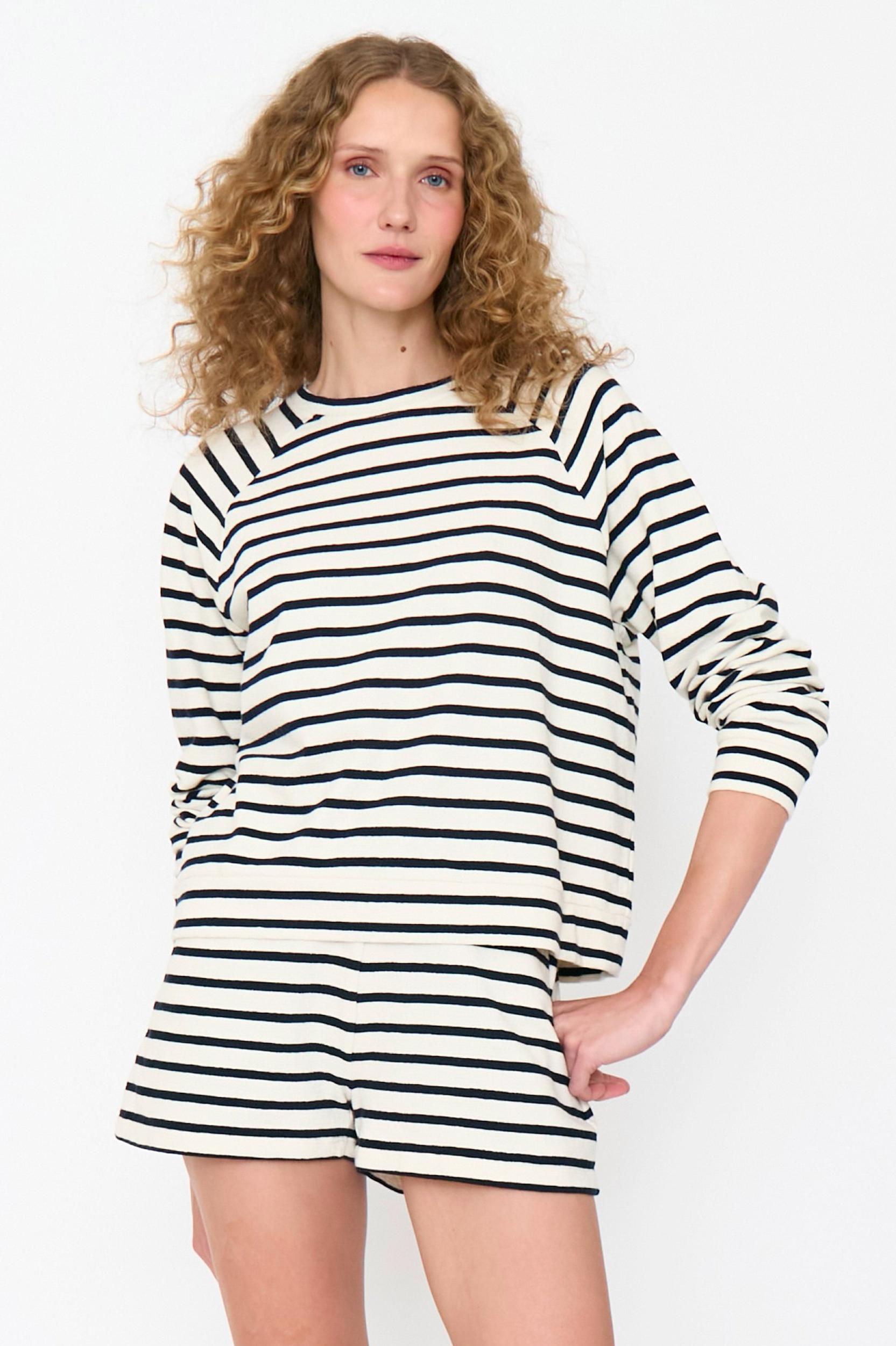 The Eco Cotton Franny - Cream/Navy Product Image