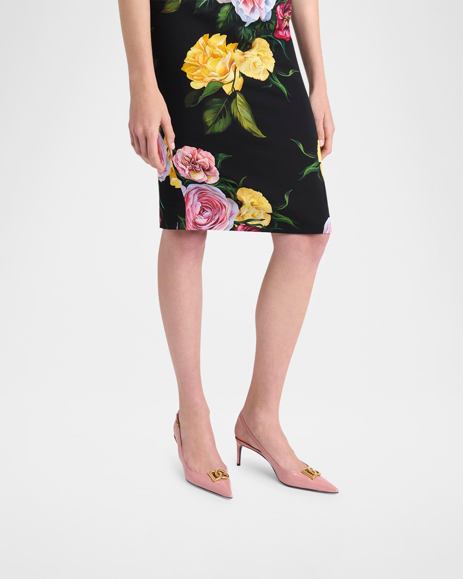 Patent DG Medallion Slingback Pumps Product Image