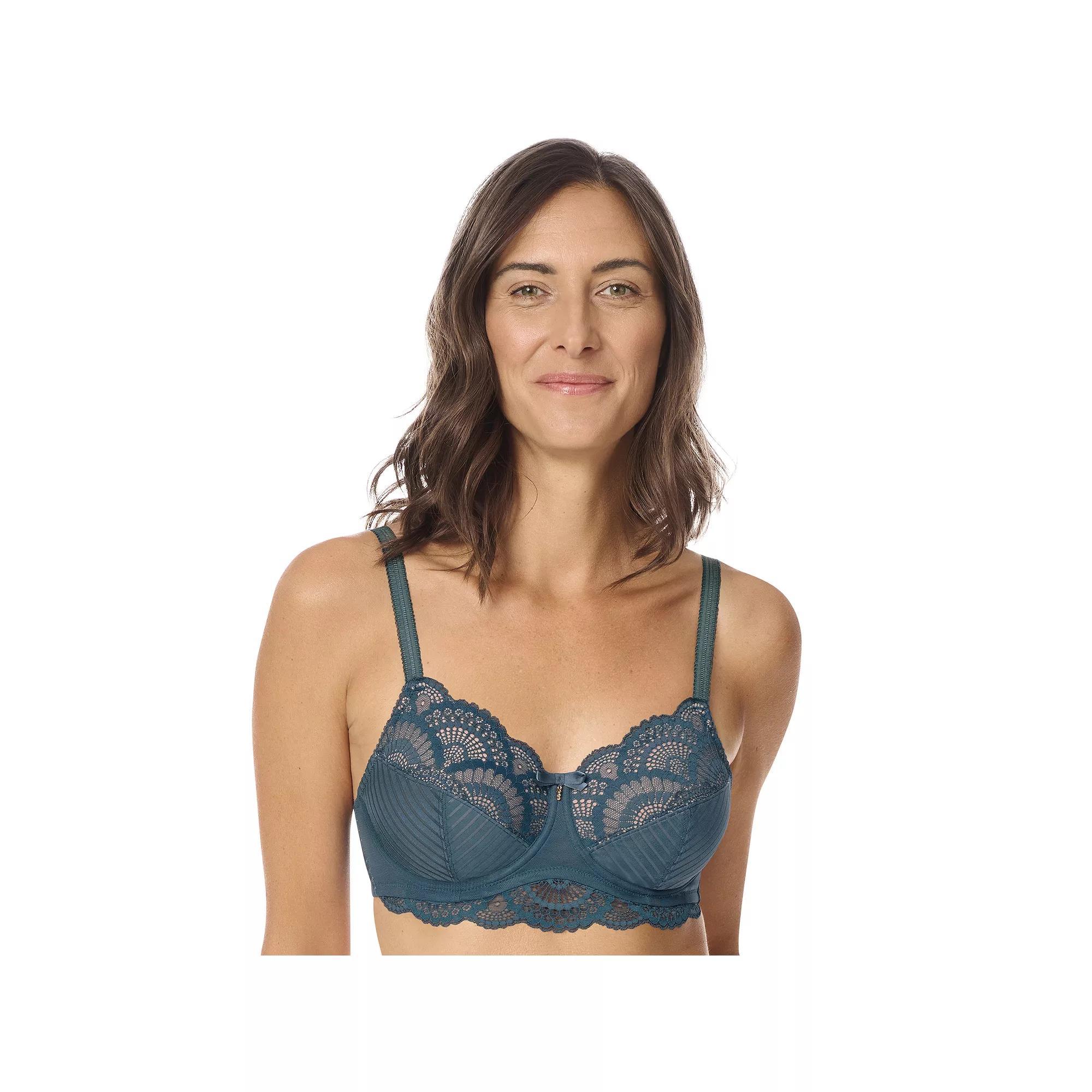 Amoena Karolina Underwire Full-Coverage Mastectomy Bra, Women's, Size: 32 Dd, Dark Teal Brown Product Image