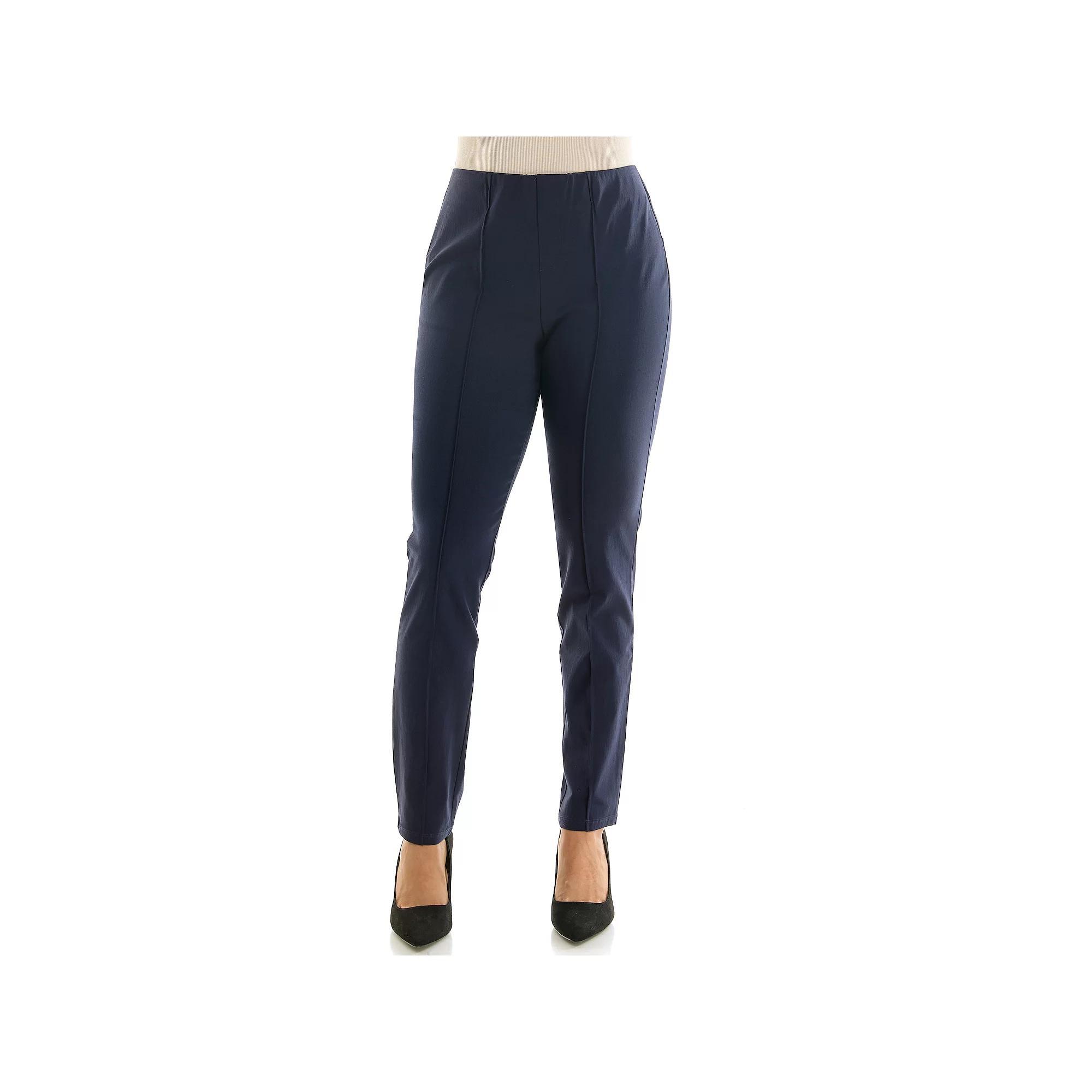 Women's Nina Leonard Narrow Leg Pants, Size: Large, Blue Product Image