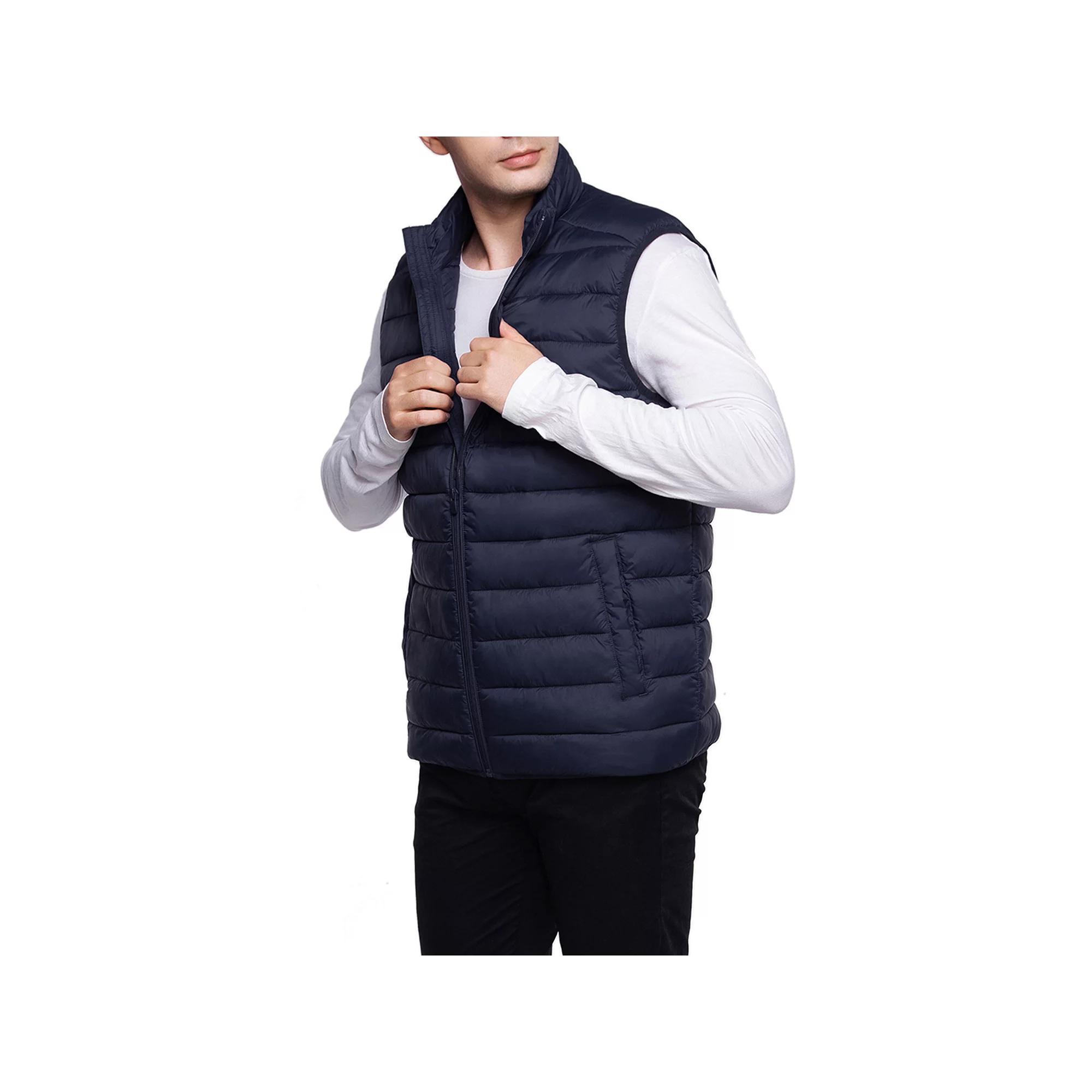 Men's Rokka&Rolla Lightweight Puffer Vest, Size: Large, Gray Product Image