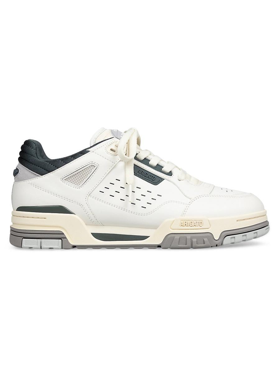 Mens Onyx Leather Low-Top Sneakers Product Image