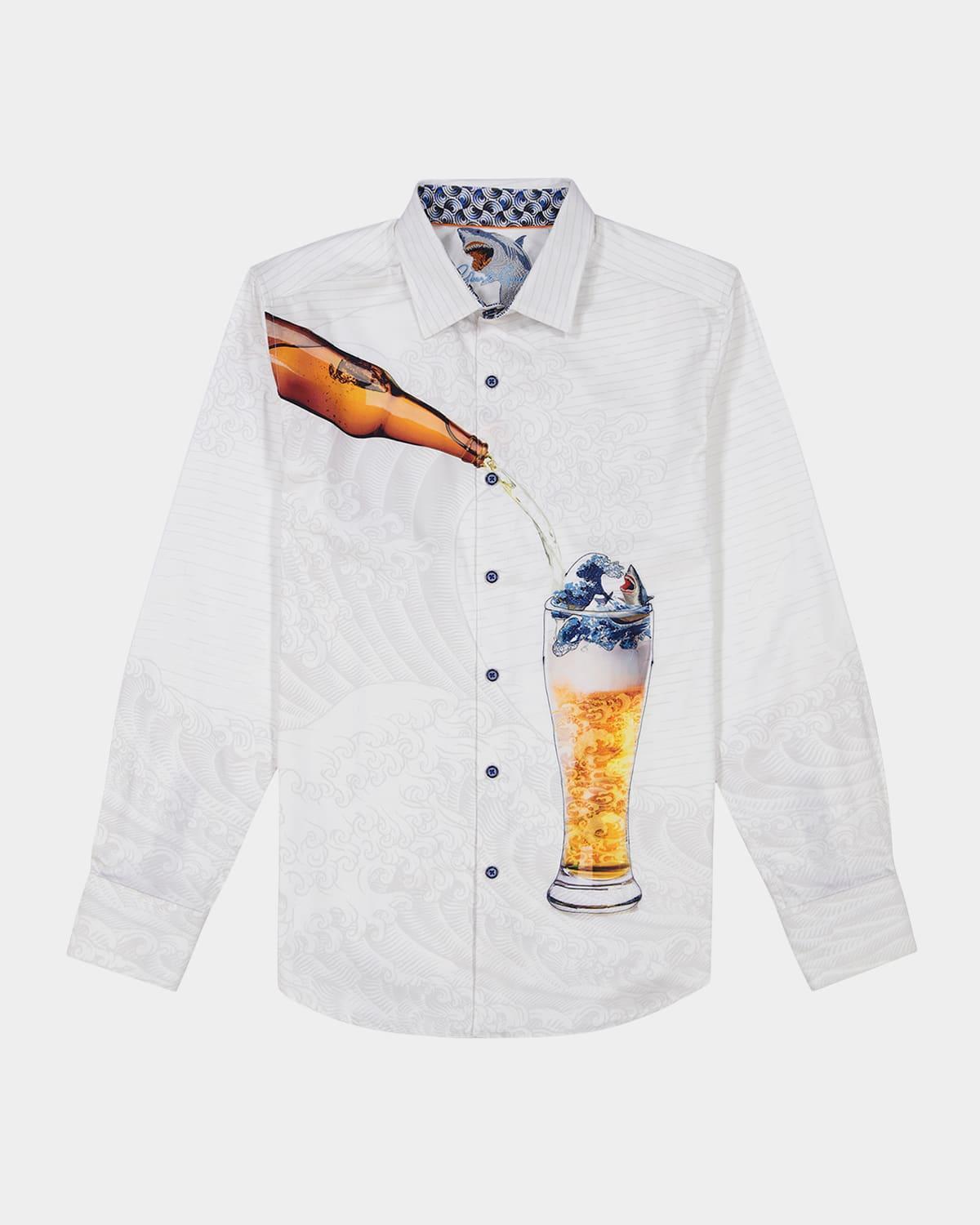 Mens Shark Brew Sport Shirt Product Image