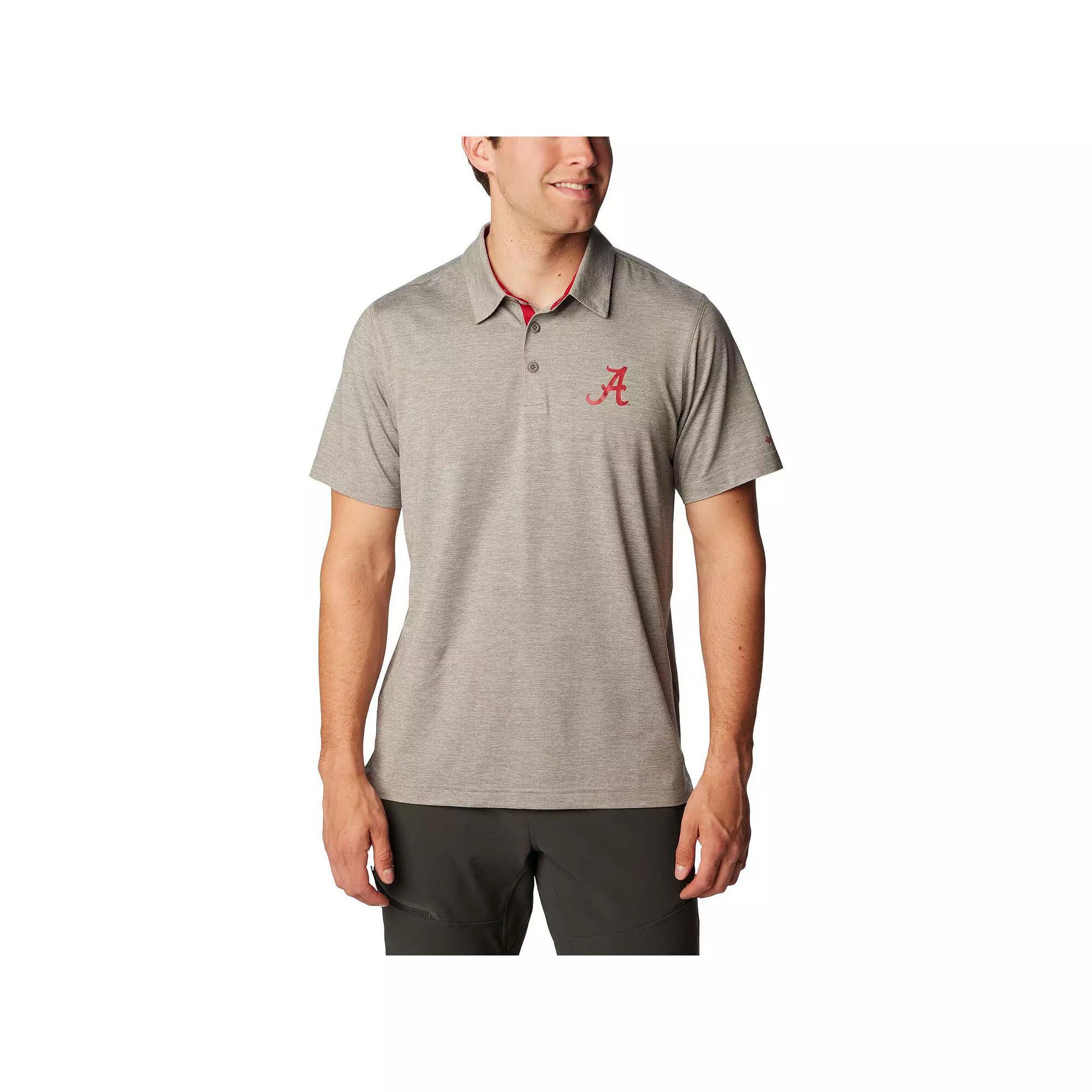 Men's Columbia Gray Alabama Crimson Tide Tech Trail Omni-Shade Polo, Size: XL, Grey Product Image