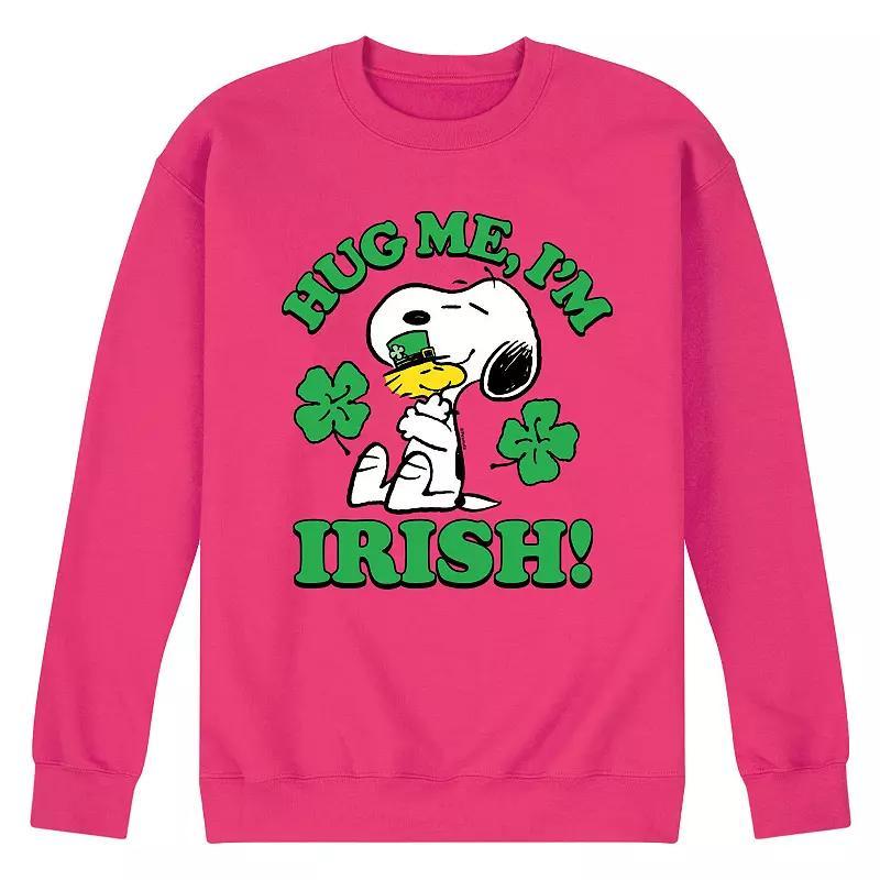 Mens Peanuts Hug Me Im Irish Long Sleeve Grey Gray Product Image