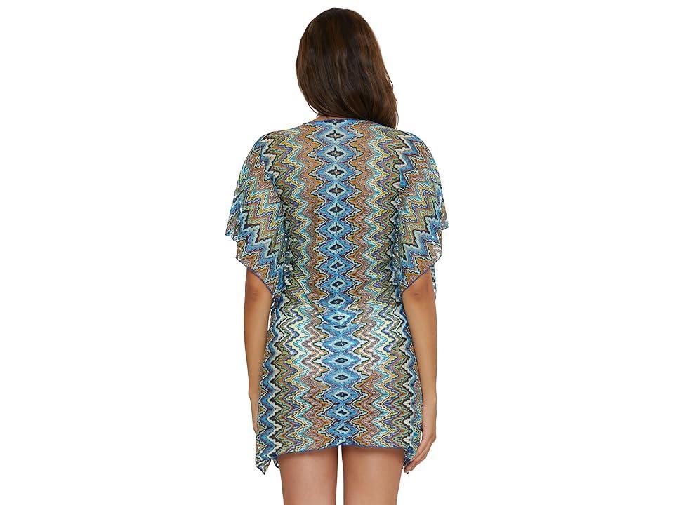 BECCA Sundown Crochet Tunic (Ultramarine/Ice Blue Mul) Women's Dress Product Image