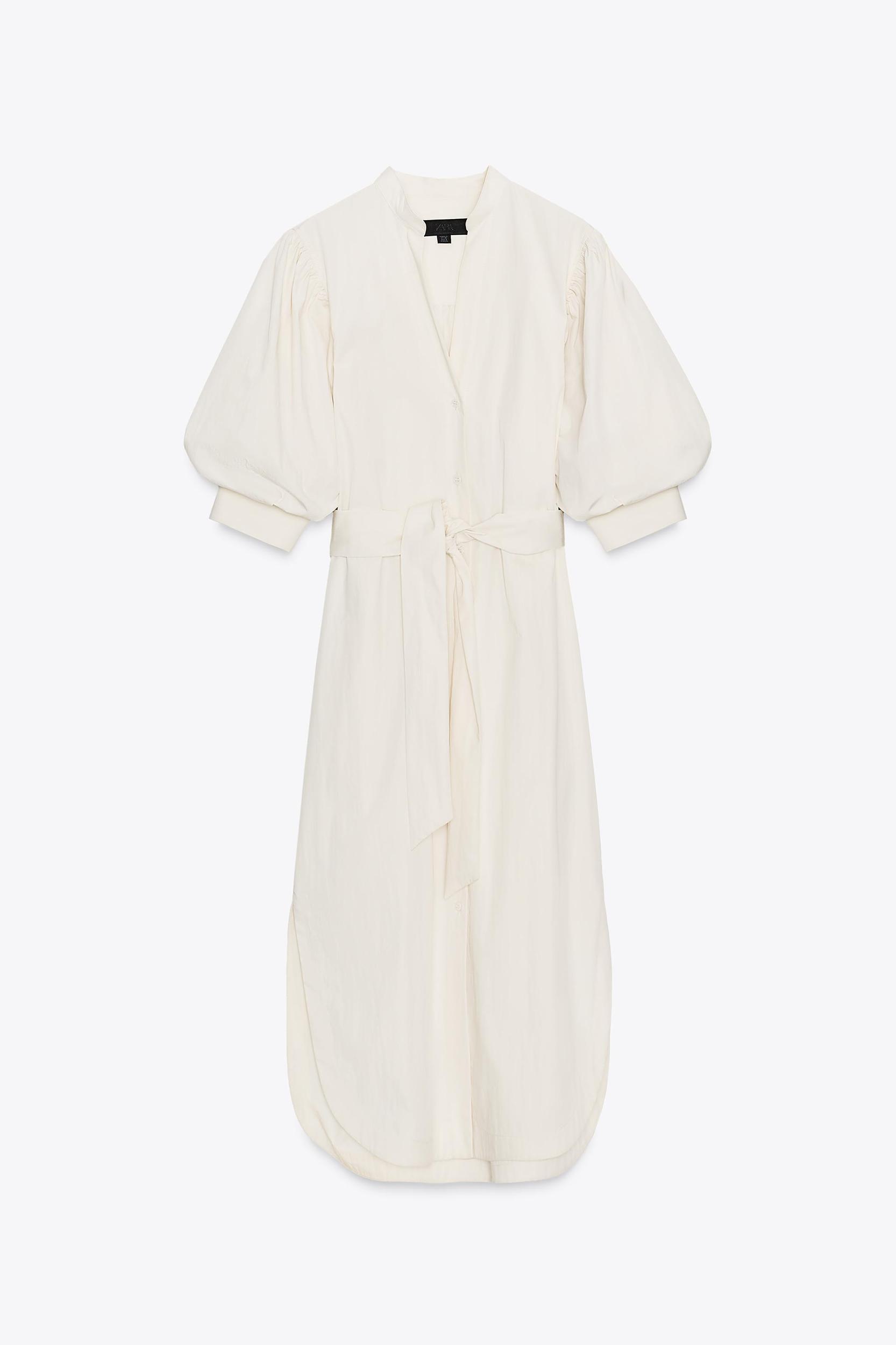 ZW COLLECTION BALLOON SLEEVE SHIRT DRESS Product Image