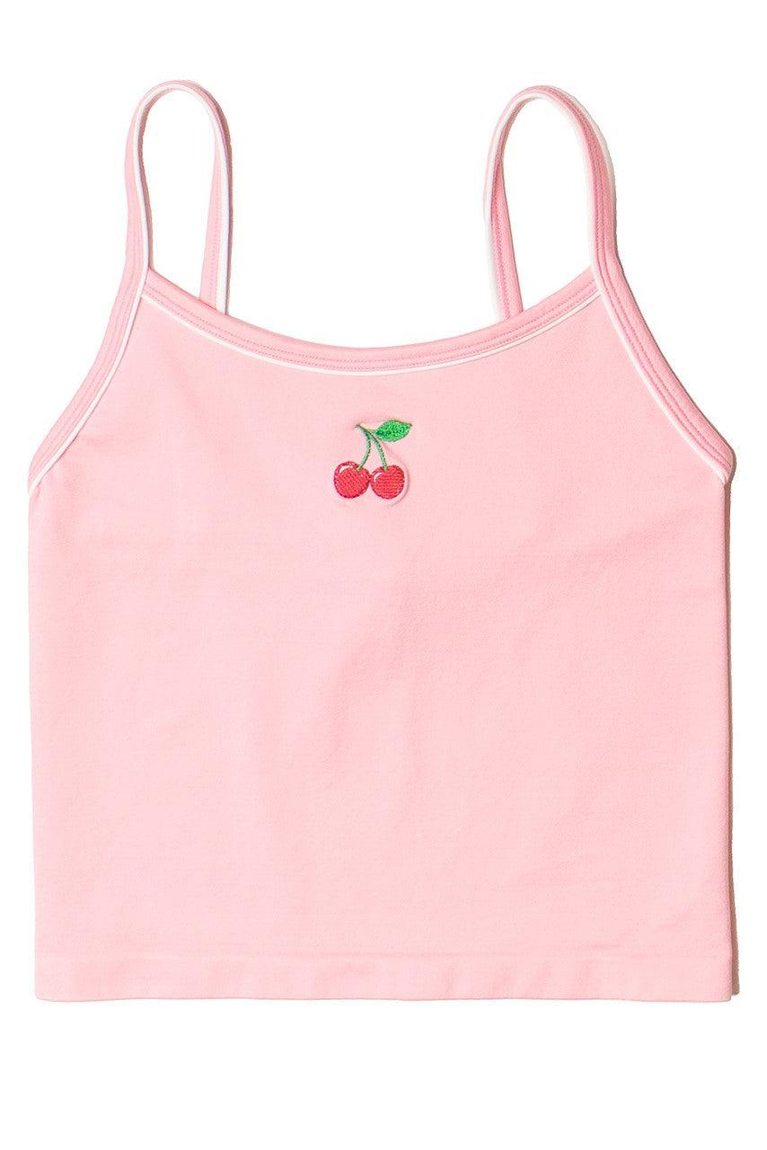 Embroidered Fruit Seamless Tank Top Product Image