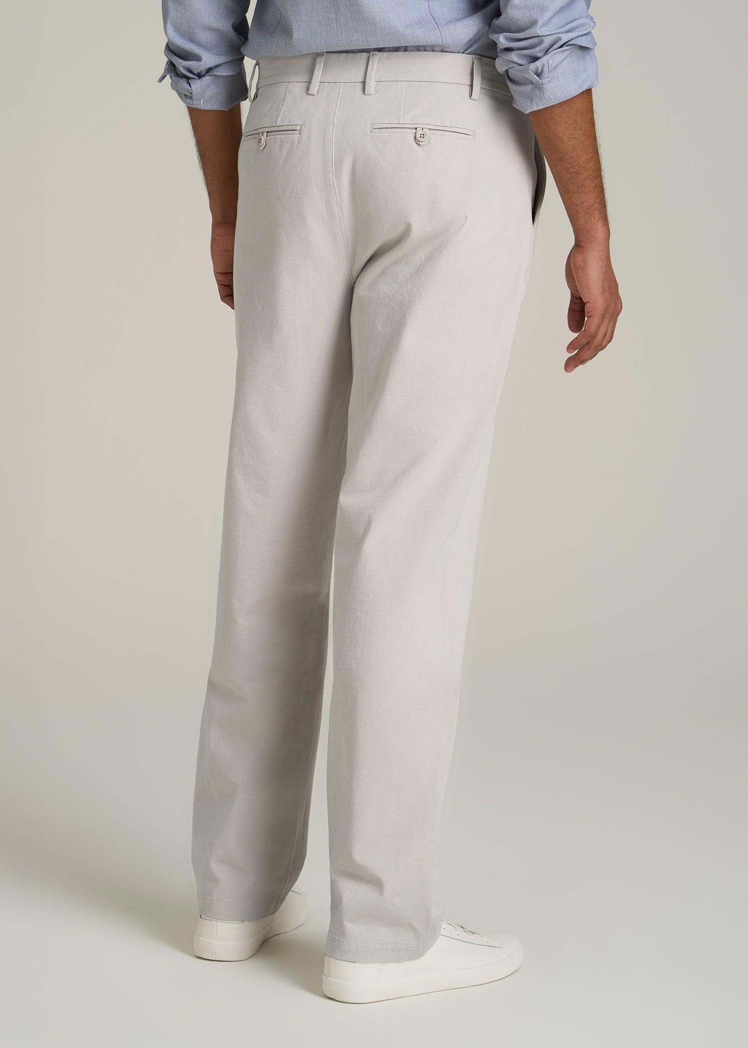 4 Way Stretch Commuter RELAXED Chino Pants for Tall Men in Drywall Tan Product Image