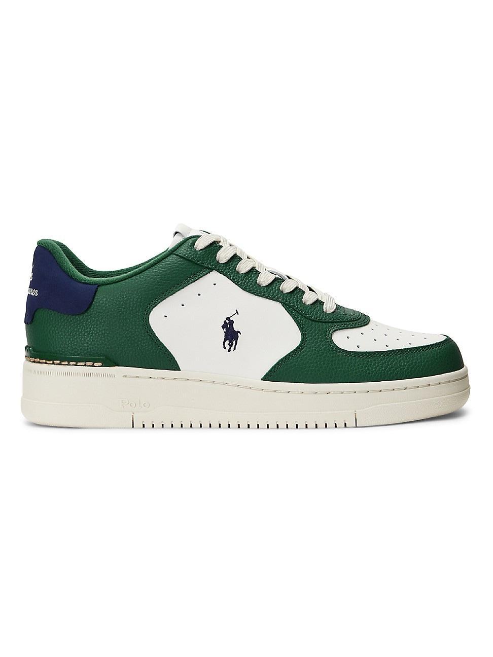 Polo Ralph Lauren Mens Masters Court Colorblock Sneakers Product Image