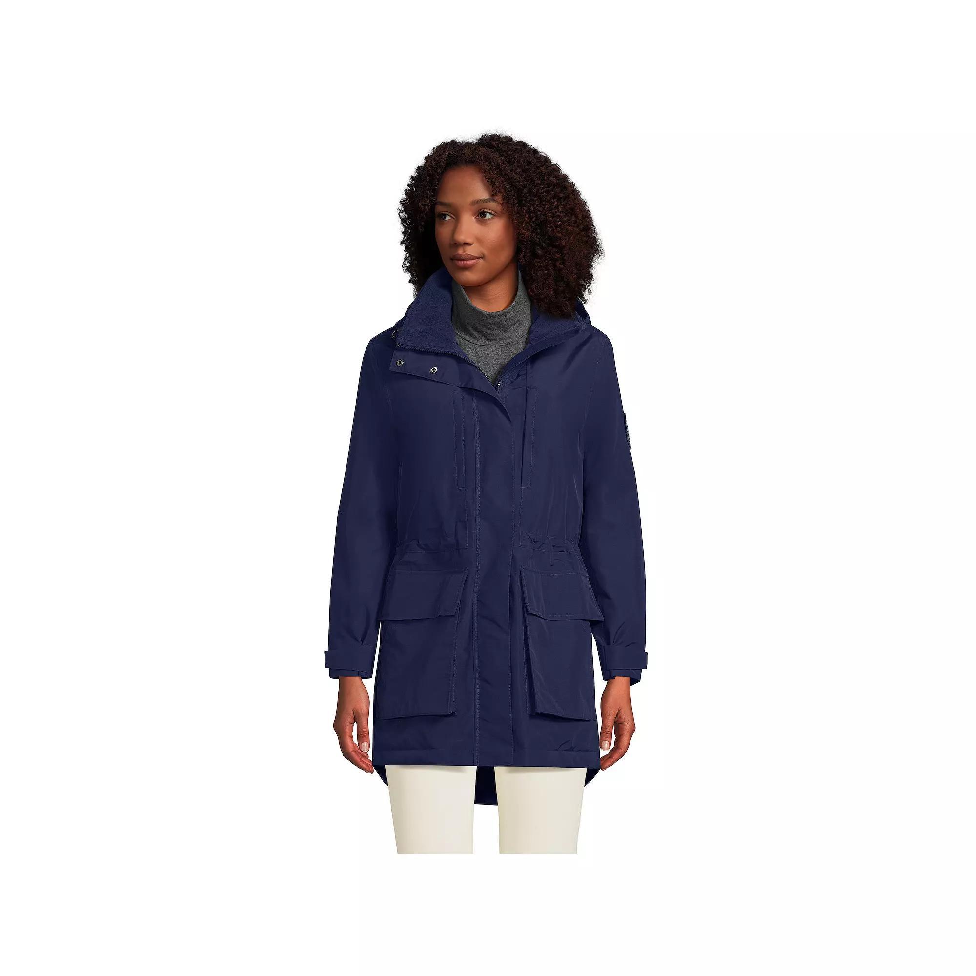 Women's Lands' End Squall Waterproof Insulated Winter Parka, Size: Medium, Black Product Image