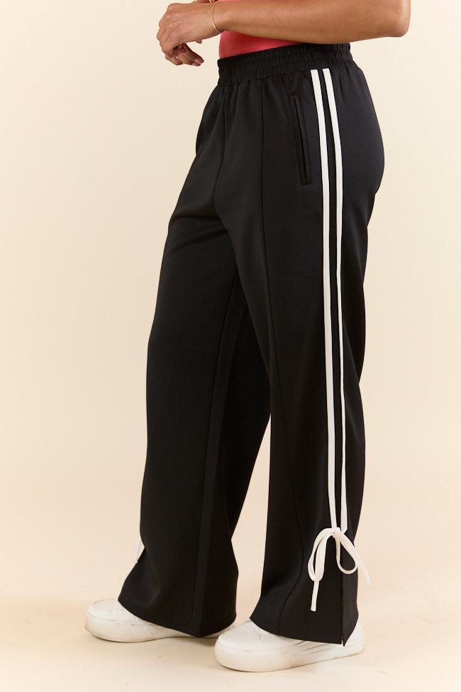 Push The Limits Black Bow Detail Track Pants Product Image