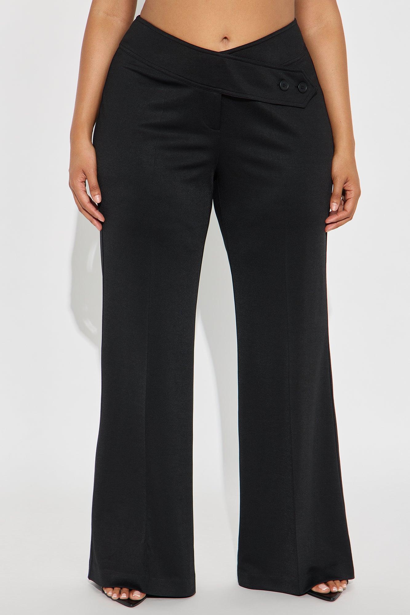 Elsy Ponte Flare Trouser Pant - Black Product Image