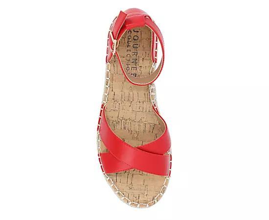 Journee Lyddia Women's Sandals, Size: 10, Red Product Image
